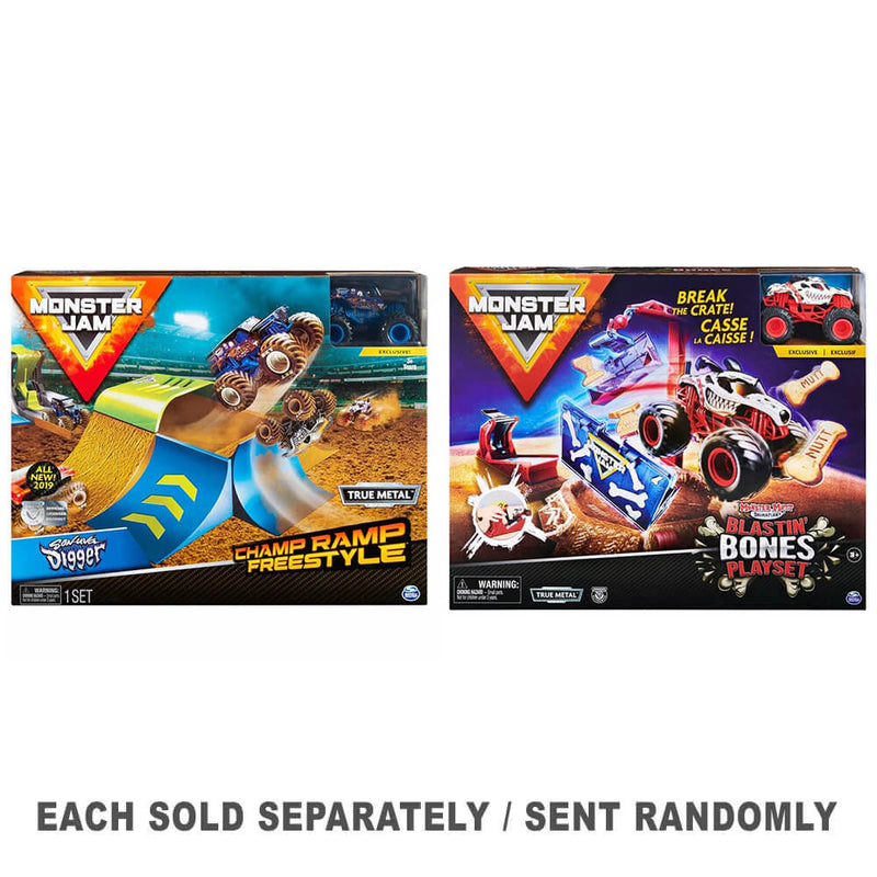 Zestaw kaskaderski Monster Jam 1:64 (1 szt. Losowy styl)