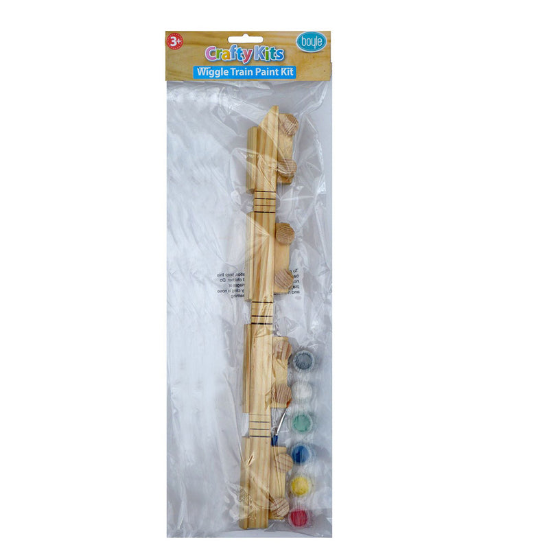 Wooden Wiggle Train Paint Kit