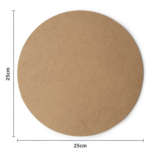 Craft MDF Round Placemat (25x25x0.3cm)