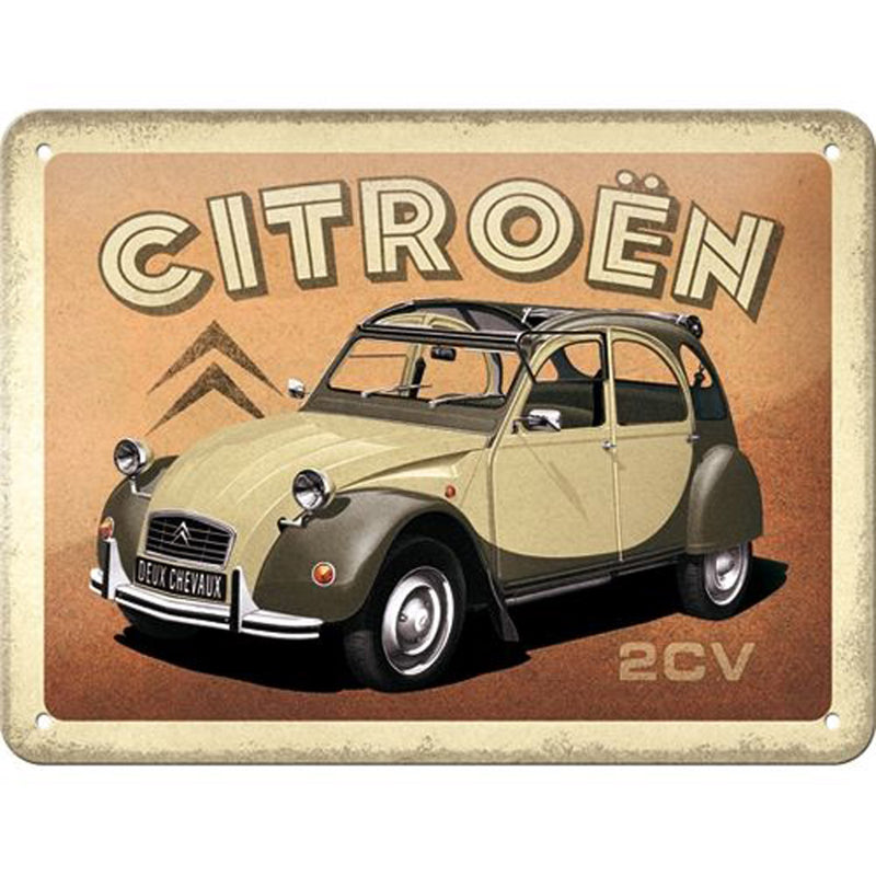 Nostalgic-Art Small Citroen 2cv Sign (15x20cm)