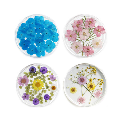 Resin Coaster with Real Flower 10cm