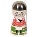 Boy with Hat Small Canister and Spoon