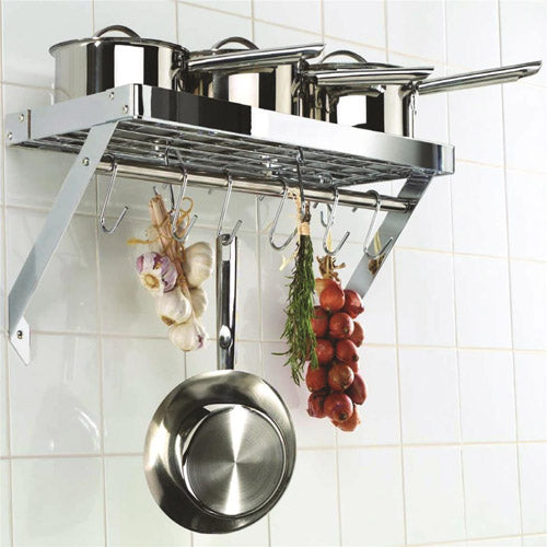 Rectangular Wall Rack (Chrome)