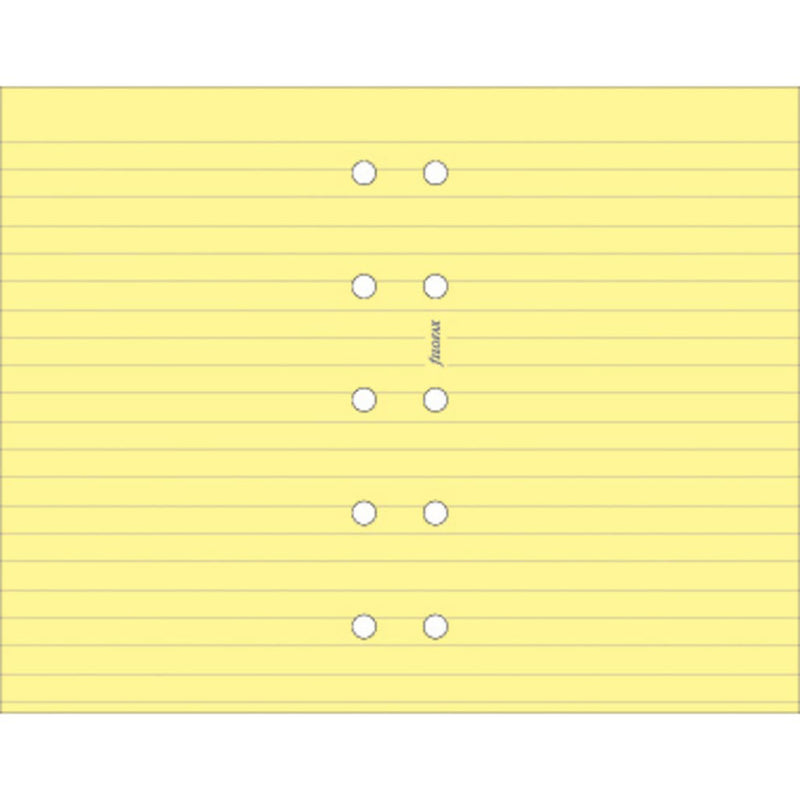 Filofax Mini Ruled Notepaper Refill (Yellow)