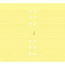 Filofax Ruled Personal Notepaper Refill (Yellow)