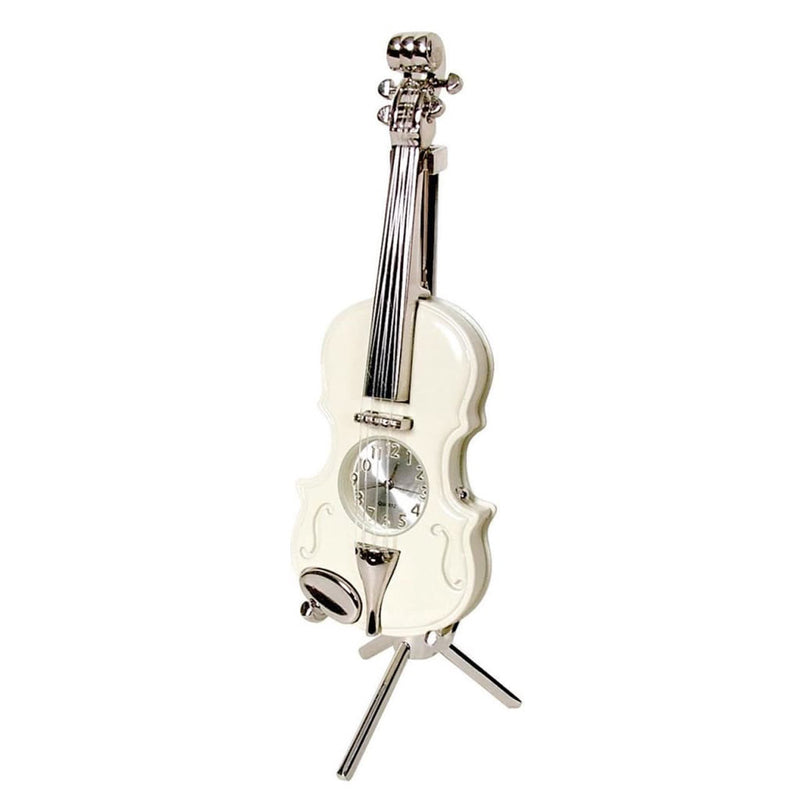 Violin Design Clock (Cream)