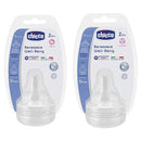 Chicco Well-Being Silicone Teat 2pk