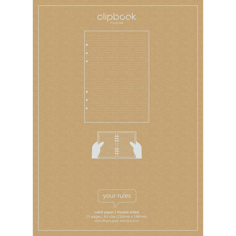 Filofax A5 Clipbook Refill 25pk