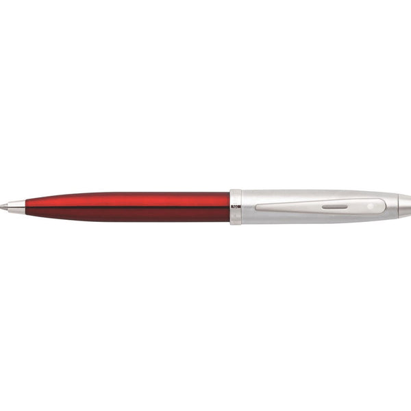 Sheaffer 100 Ball Point Pen Stationery HS Nib (Red/Chrome)