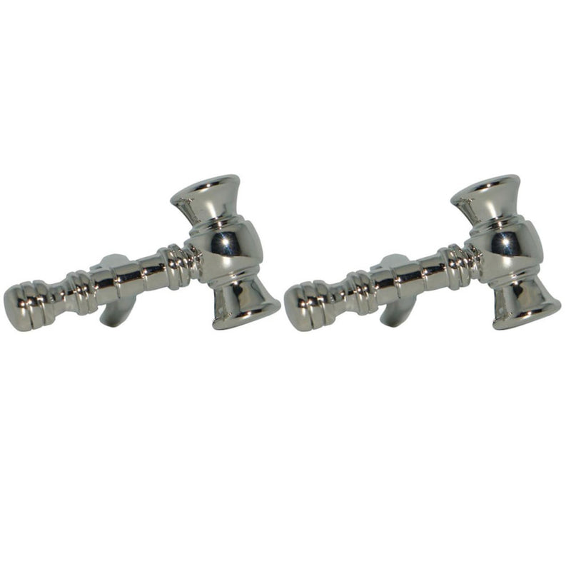 Gravel Hammer Button Cufflinks