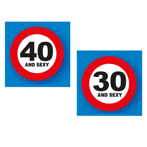 Age and Sexy Metal Traffic Sign