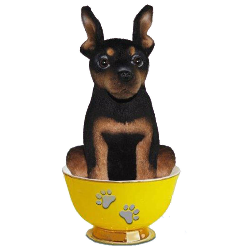 Realistyczna pluszowa filiżanka do herbaty dla psa 16 cm
