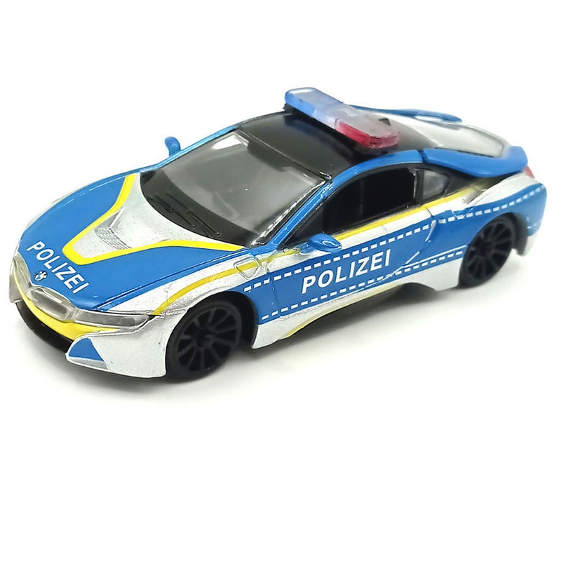 Model samochodu BMW i8 Coupe Police Series w skali 1:43