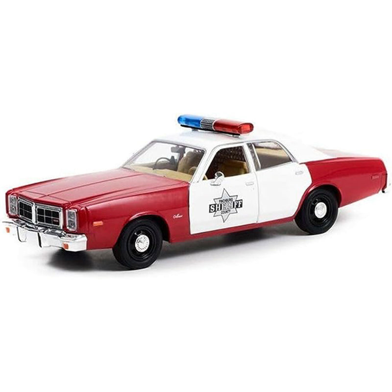 Model samochodu szeryfa hrabstwa Dodge Monaco z 1977 r. w skali 1:24