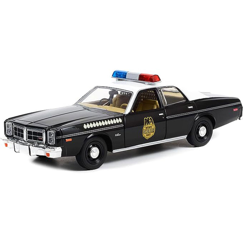 Model samochodu szeryfa hrabstwa Dodge Monaco z 1977 r. w skali 1:24