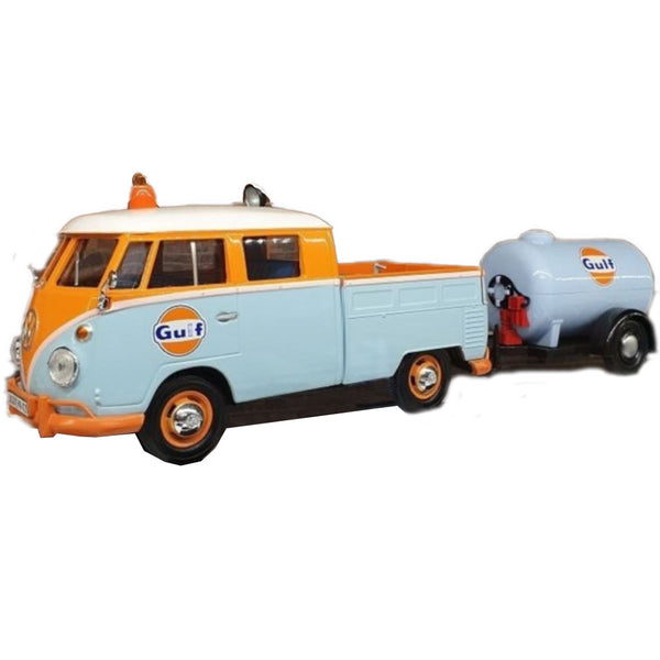 Gulf VW Pickup & Tank Trailer w skali 1:24