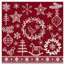 Serwetki śniadaniowe z motywem bożonarodzeniowym