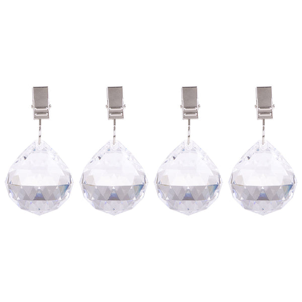 Pizzazz Acrylic Crystal Tablecloth Weights (Set of 4)