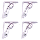 Appetito Spring Action Plastic Tablecloth Clips 4pcs (White)