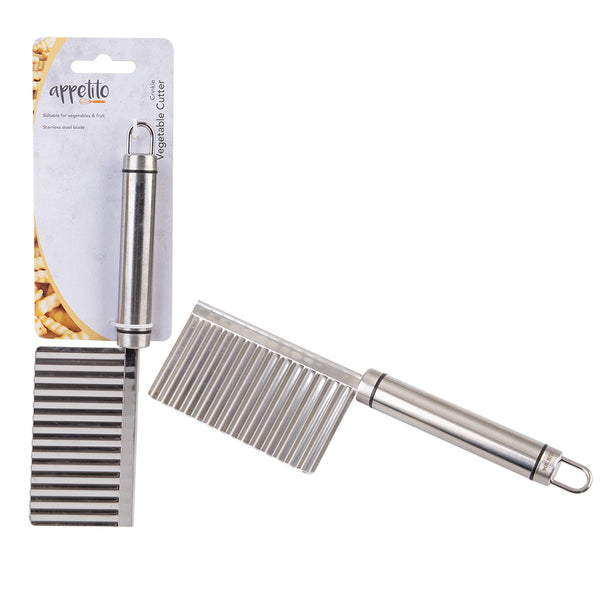 Appetito Stainless Steel Crinkle Vegetable Cutter