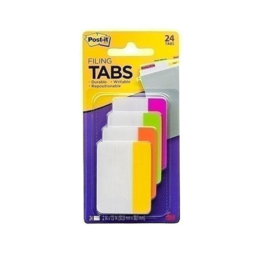 Post-It 50x38mm Filing Tabs 24pk (Box of 6)