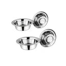 Stainless Steel Paw Print Dog Bowl