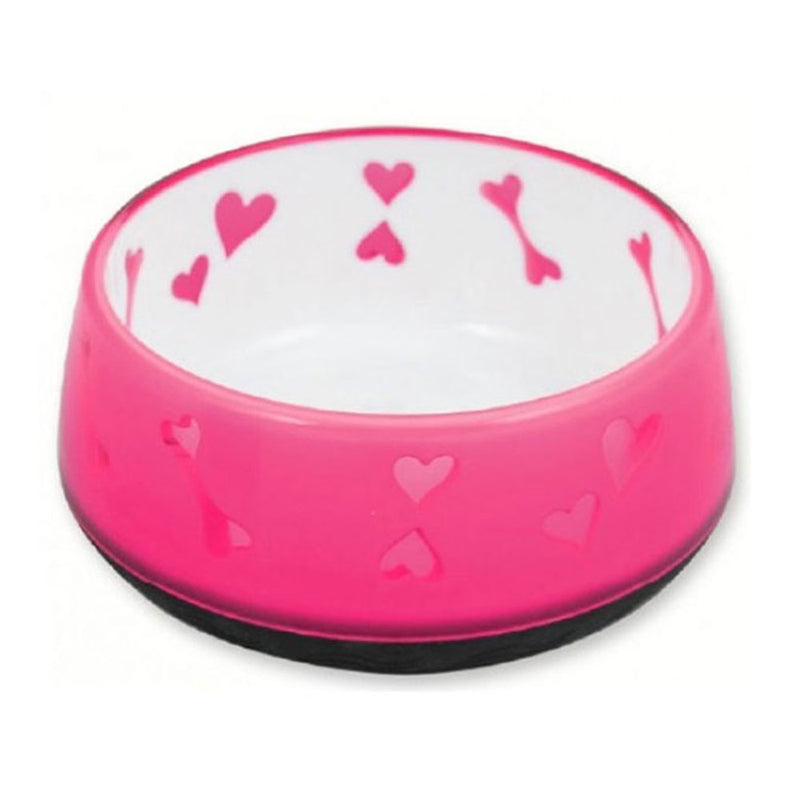 Pawise Lifestyle Dog Love Bowl (Pink)