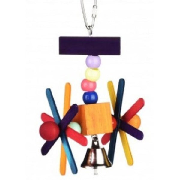 Spinning with Bell Bird Toy