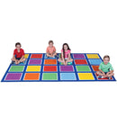 Colour Squares Placement Rug