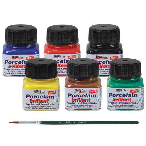 Porcelain Paint 20mL 6pcs