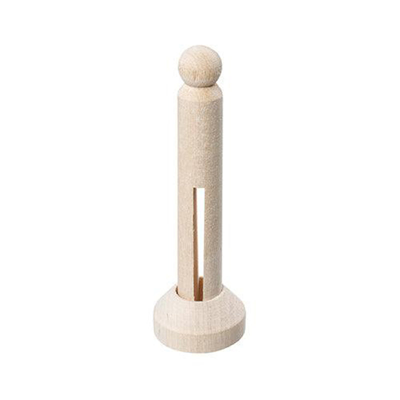 Wooden Peg & Stand 9.5cm 24pk