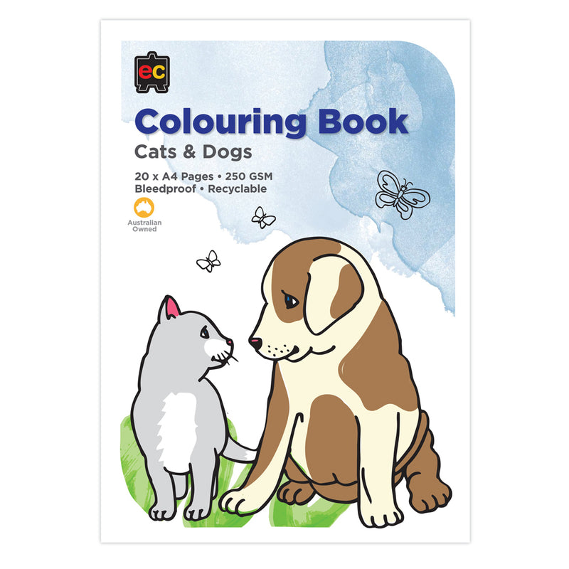 Educational Colours Cats & Dogs Coloring Book