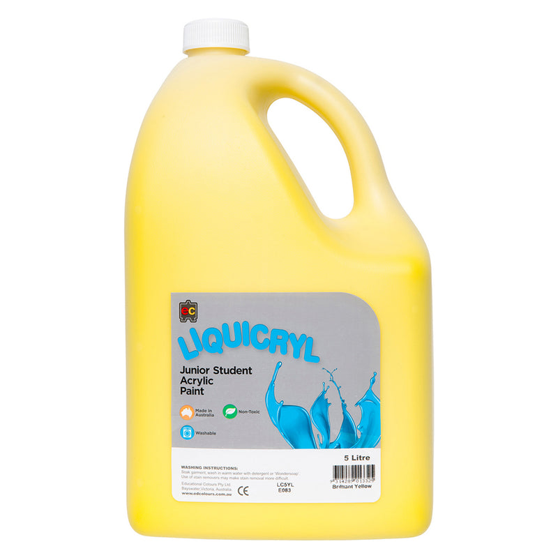 Educational Colours Liquicryl Acrylic Paint 5L
