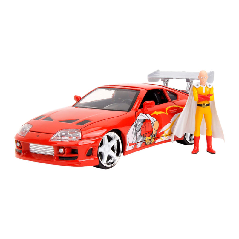 One Punch Man Saitama with 1995 Toyota Supra V2 1:24 Vehicle