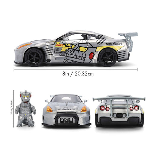 Godzilla 2009 Nissan GT-R R35 Ben Sopra 1:24 w/ Figure