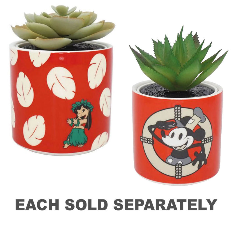 Disney Planter with Faux Plant