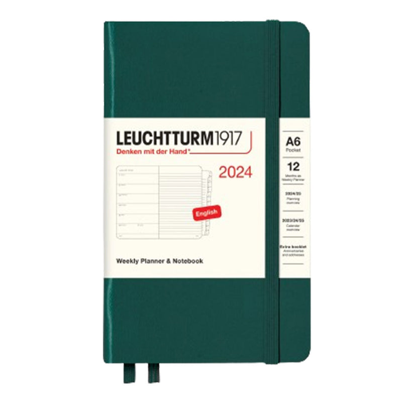 2024 A6 Week Pocket Planner & Notebook w/ broszura