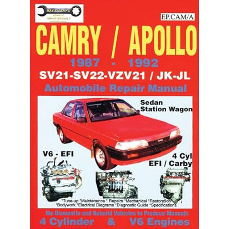 Camry and Apollo 1987-1992 Repair Manual