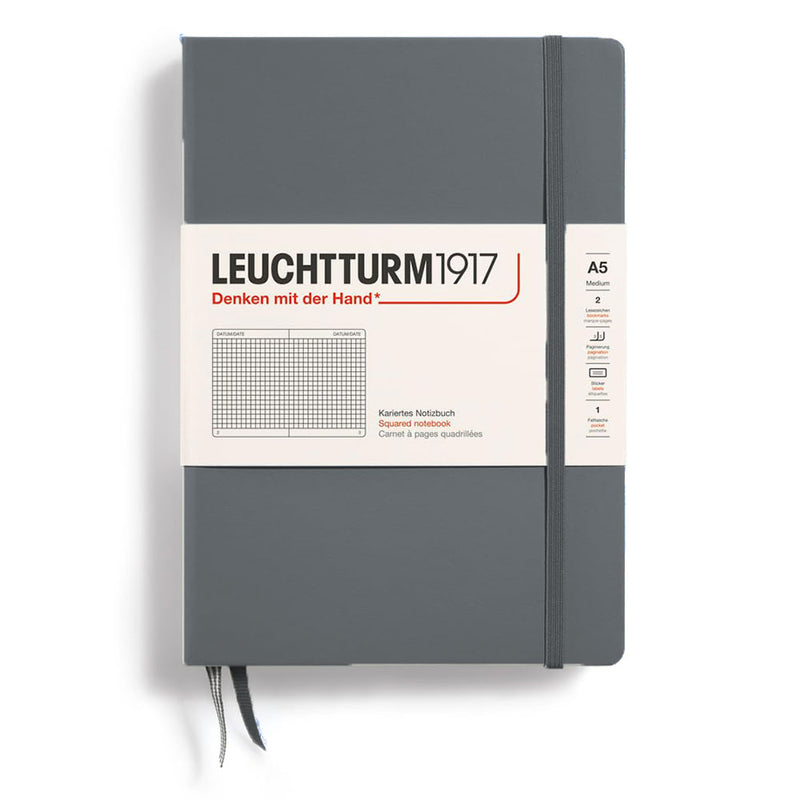 Leuchtturm Hardcover Squared Notebook A5