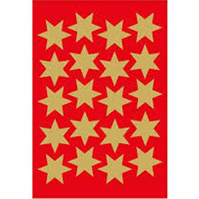 Herma 6-Pointed Stars Sticker Decor (Gold)