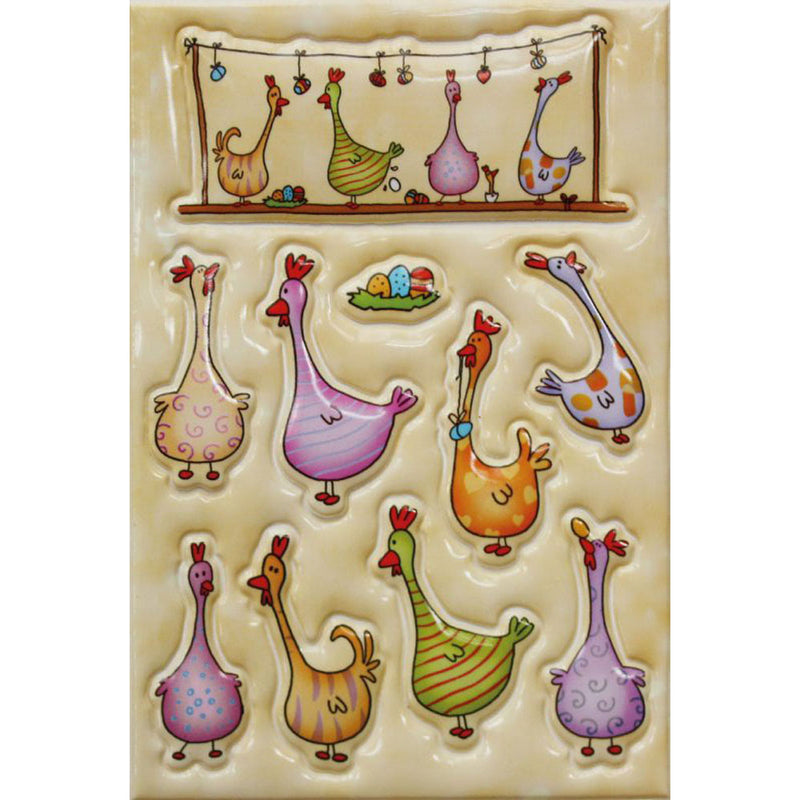 Herma Coloured Chicks Puffy Sticker