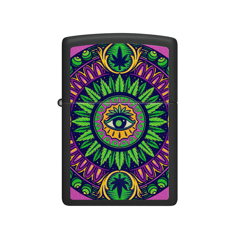 Wiatroodporna zapalniczka Zippo Cannabis Black Light