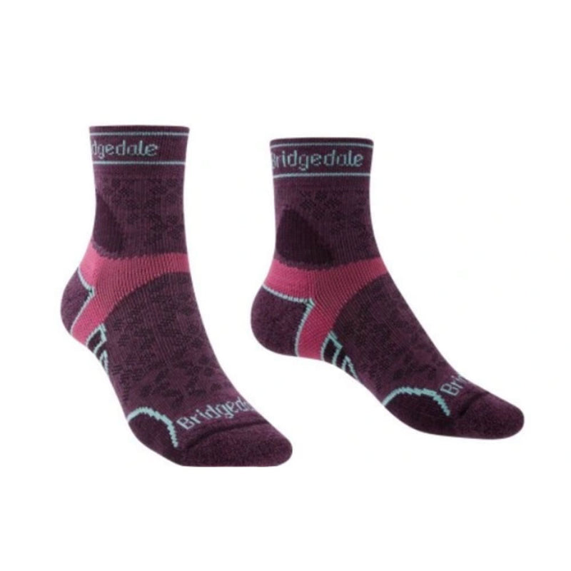 Women's Lightweight T2 3/4 Crew Merino Sock (Damson)