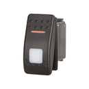 Podwójny przełącznik kołyskowy SPDT z etykietami i pokrywą