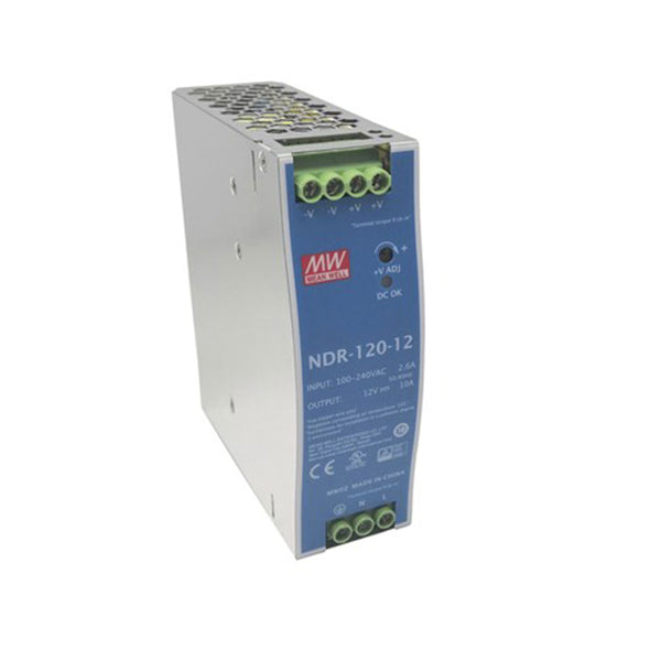 Mean Well 120W DIN Rail Power Supply Unit (12V 10A)