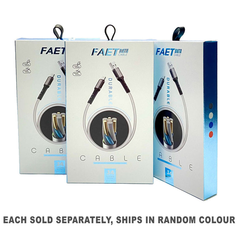Kabel USB do szybkiego ładowania danych firmy Faet