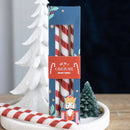 Candy Cane Stripe Taper Candles (Set of 3)