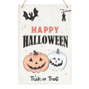 Spooky Pumpkin Happy Halloween MDF Hanging Sign