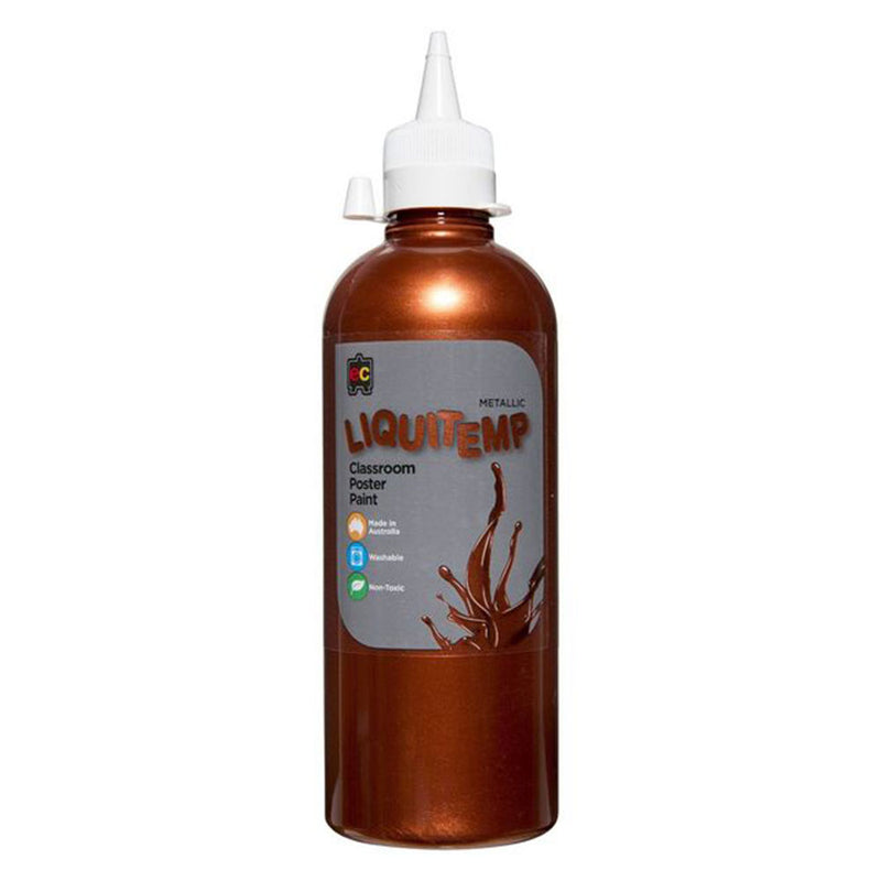 EC Metallic Liquitemp Poster Paint 500mL (Copper)