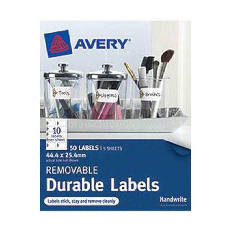 Etykiety organizacyjne Avery z możliwością zapisu, 50 szt. (44x25 mm)